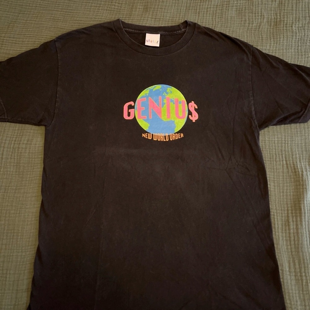Geniu$ Pieces “INVA$ION” NEW World Order Shirt Men’s Size L Los Angeles LE Drop